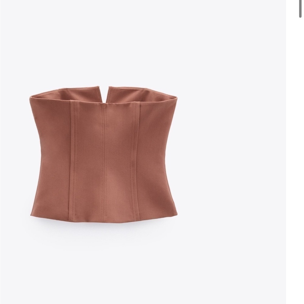 Zara seamed bustier Top size M NWT - Picture 3 of 7